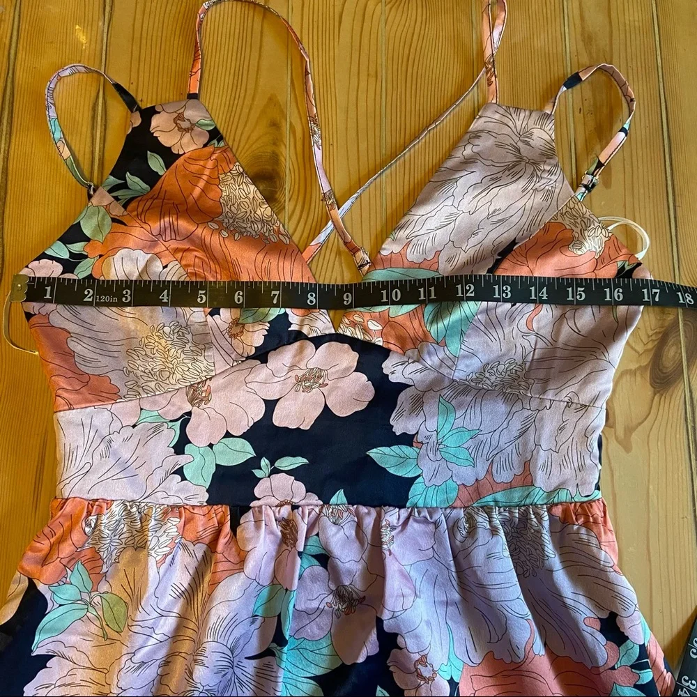 Lulus Dreamy Blooms Navy Blue Multi Floral Print Tiered Maxi Dress - Picture 8 of 15